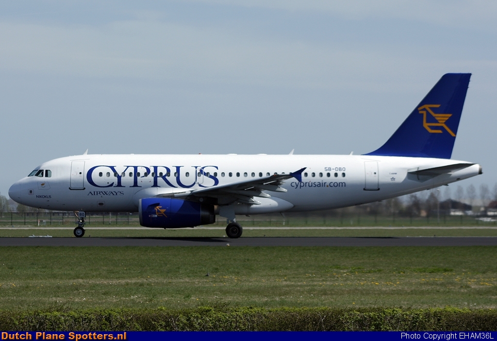 5B-DBO Airbus A319 Cyprus Airways by EHAM36L