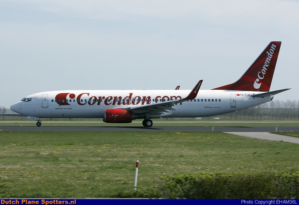 TC-TJG Boeing 737-800 Corendon Airlines by EHAM36L