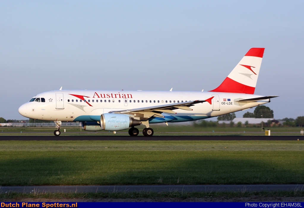 OE-LDE Airbus A319 Austrian Airlines by EHAM36L