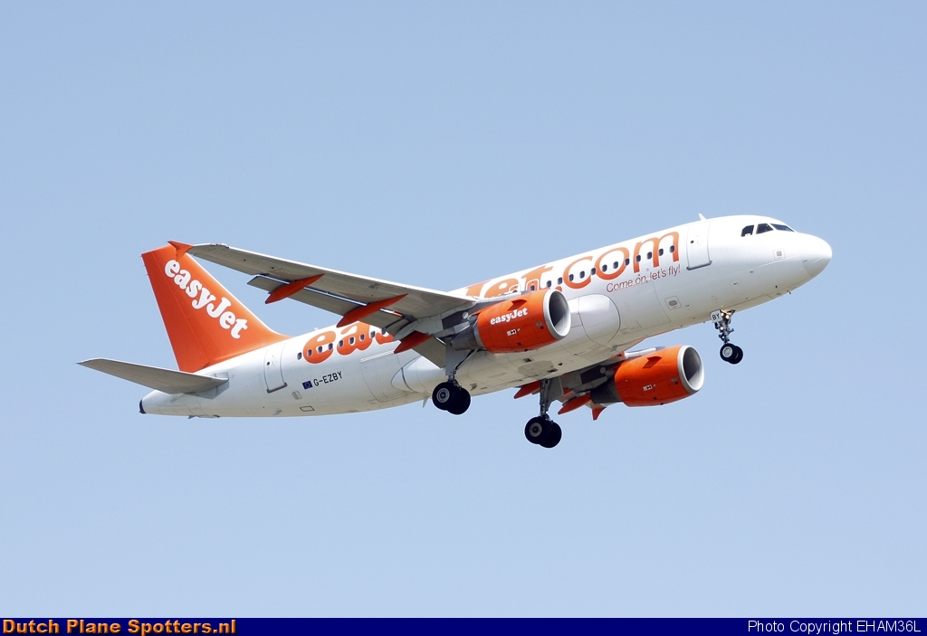 G-EZBY Airbus A319 easyJet by EHAM36L