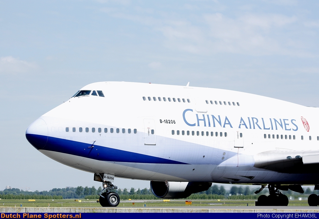 B-18206 Boeing 747-400 China Airlines by EHAM36L