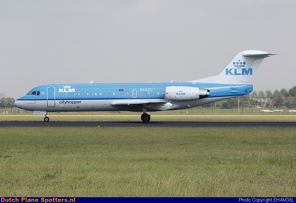 PH-KZU Fokker 70 KLM Cityhopper by EHAM36L