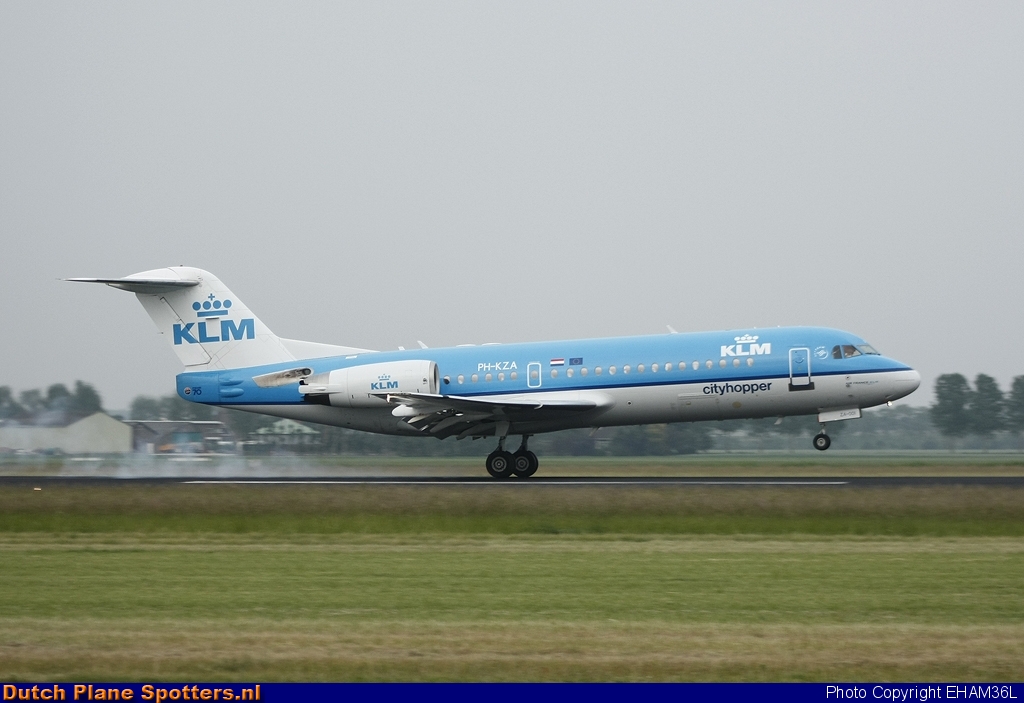 PH-KZA Fokker 70 KLM Cityhopper by EHAM36L