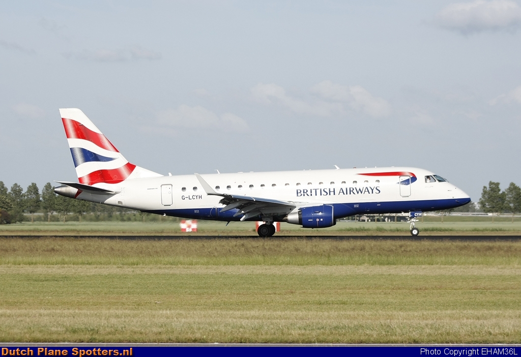 G-LCYH Embraer 170 BA CityFlyer (British Airways) by EHAM36L