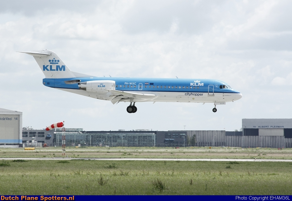PH-WXC Fokker 70 KLM Cityhopper by EHAM36L
