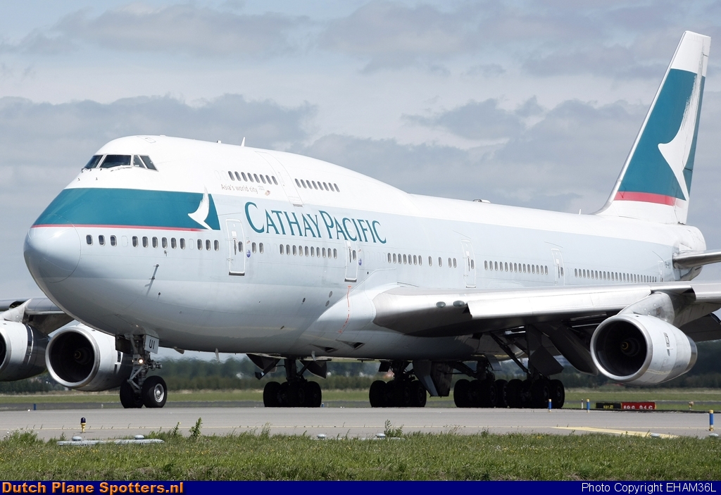 B-HUI Boeing 747-400 Cathay Pacific by EHAM36L