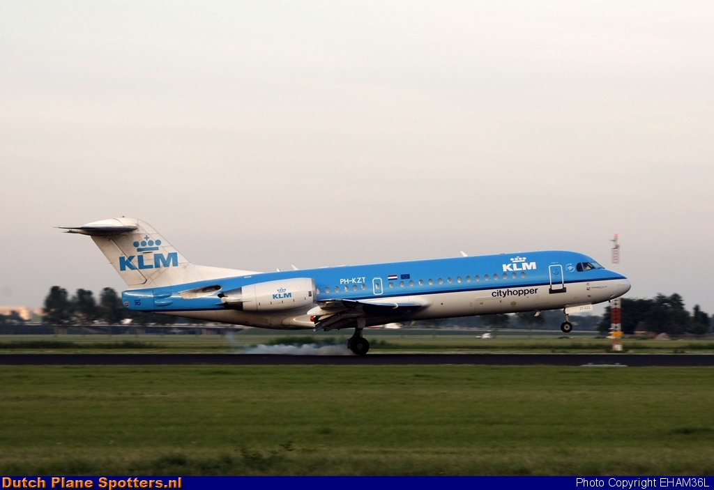 PH-KZT Fokker 70 KLM Cityhopper by EHAM36L