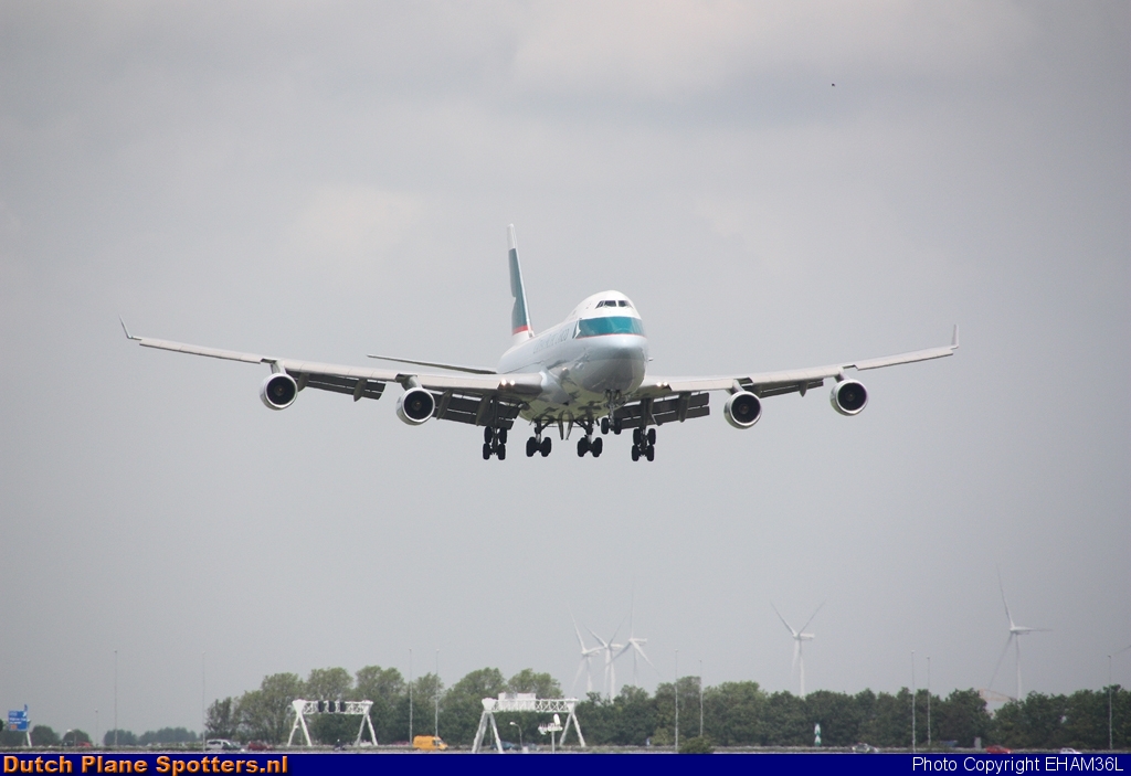 B-HUH Boeing 747-400 Cathay Pacific Cargo by EHAM36L