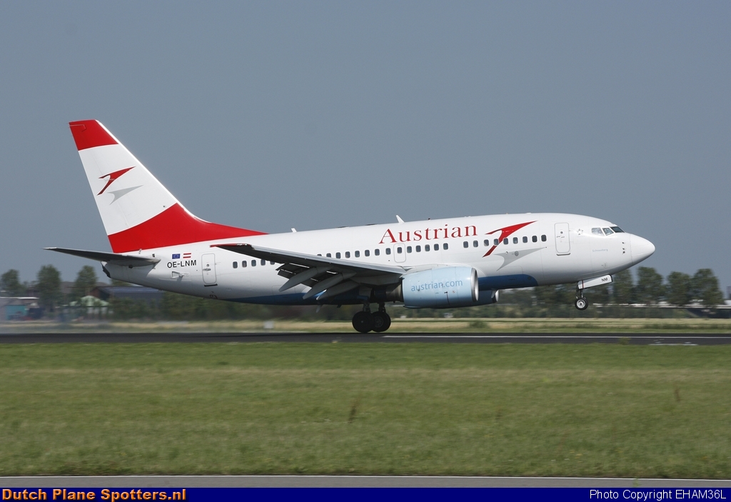 OE-LNM Boeing 737-600 Austrian Airlines by EHAM36L