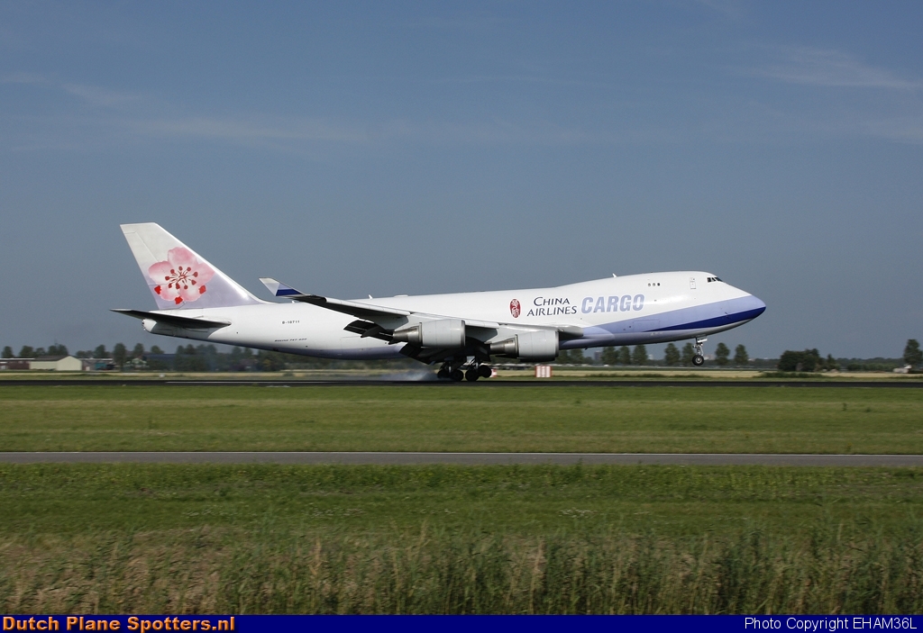 B-18711 Boeing 747-400 China Airlines Cargo by EHAM36L