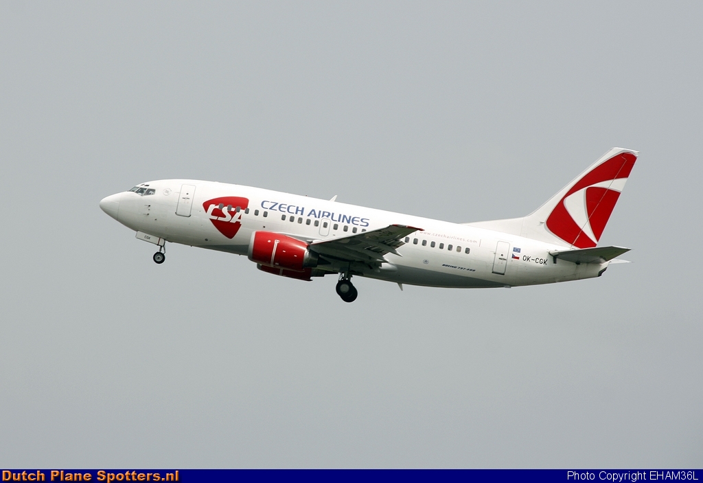 OK-CGK Boeing 737-500 CSA Czech Airlines by EHAM36L