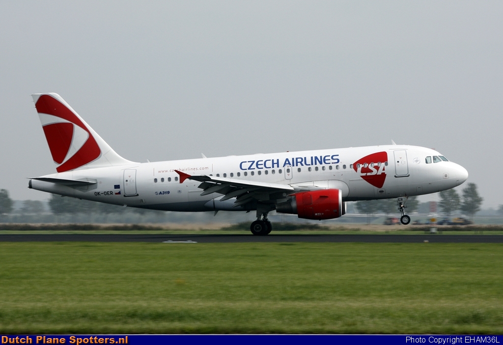 OK-OER Airbus A319 CSA Czech Airlines by EHAM36L