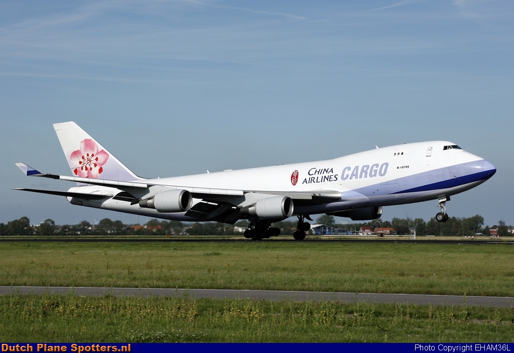 B-18709 Boeing 747-400 China Airlines Cargo by EHAM36L