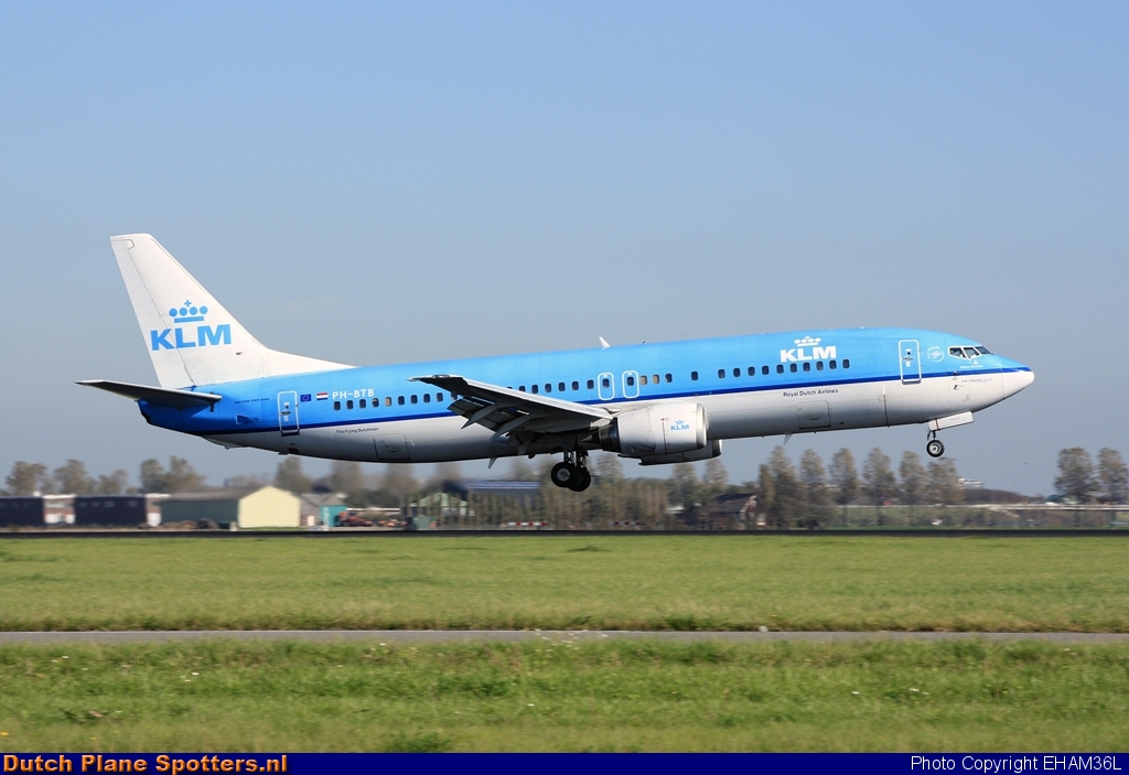 PH-BTB Boeing 737-400 KLM Royal Dutch Airlines by EHAM36L