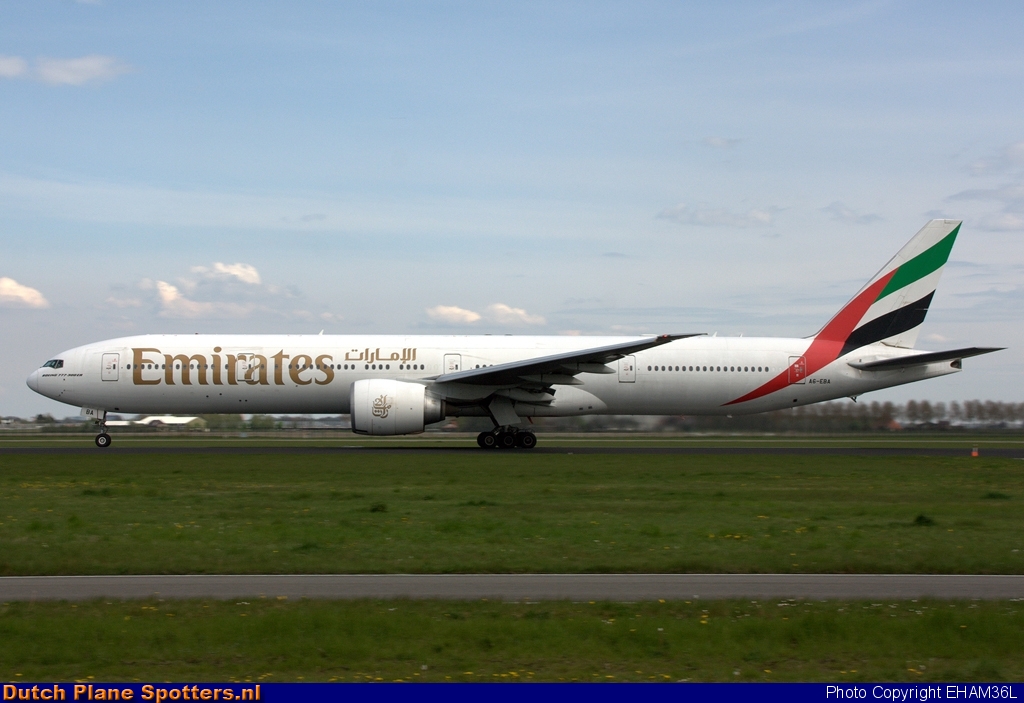 A6-EBA Boeing 777-300 Emirates by EHAM36L