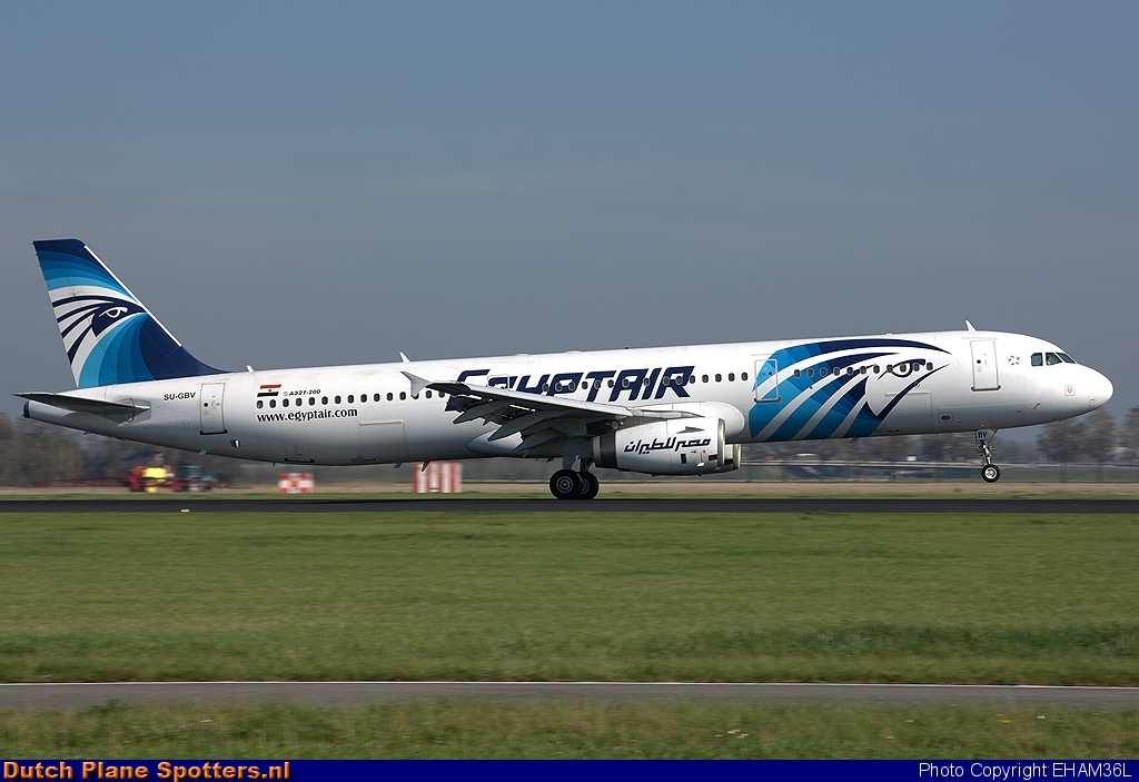 SU-GBV Airbus A321 Egypt Air by EHAM36L