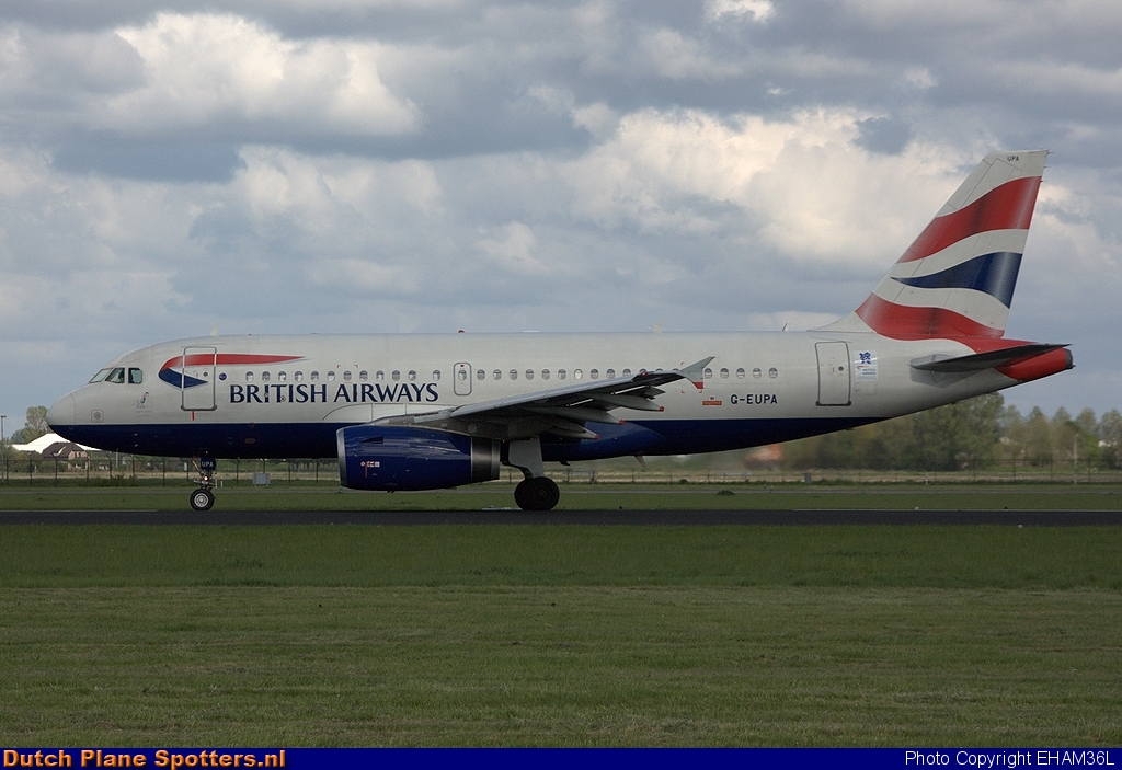 G-EUPA Airbus A319 British Airways by EHAM36L
