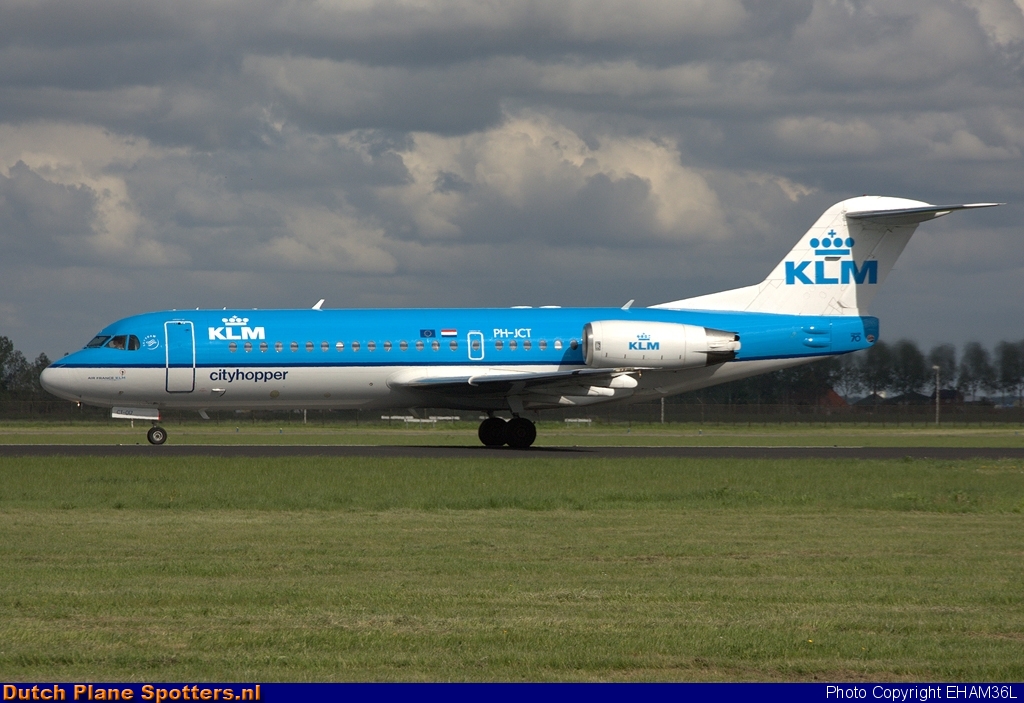 PH-JCT Fokker 70 KLM Cityhopper by EHAM36L