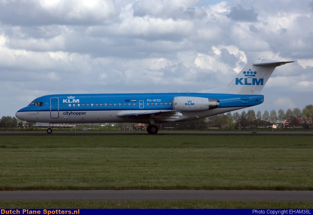 PH-WXD Fokker 70 KLM Cityhopper by EHAM36L