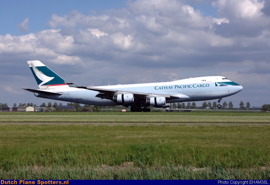 B-HUQ Boeing 747-400 Cathay Pacific Cargo by EHAM36L