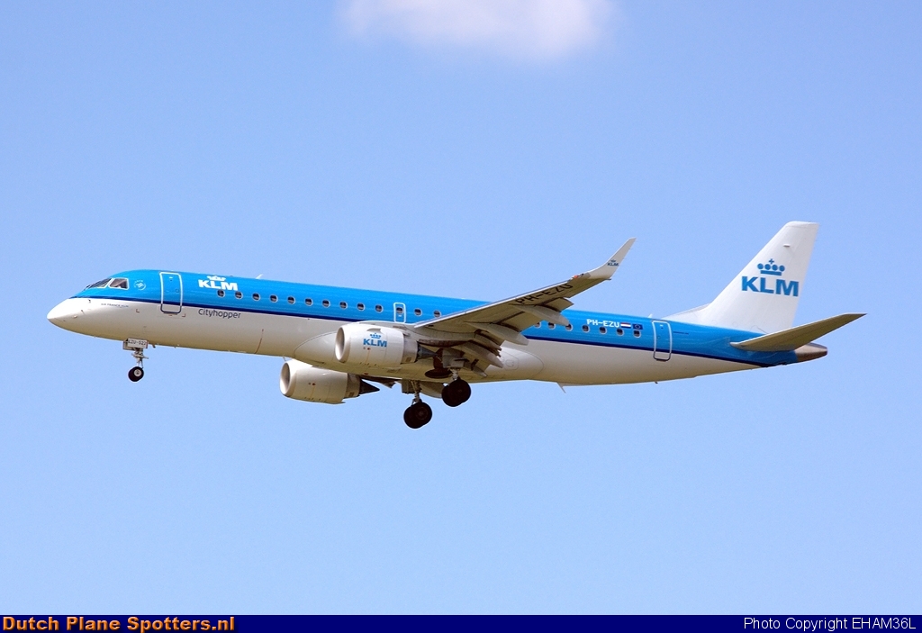 PH-EZU Embraer 190 KLM Cityhopper by EHAM36L