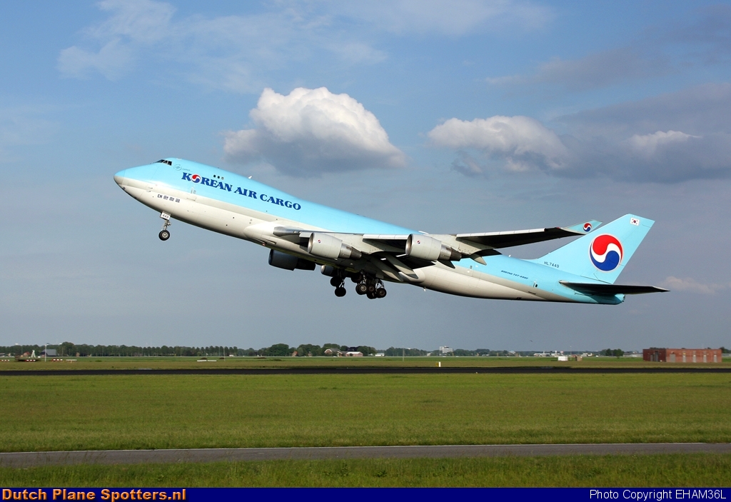 HL7449 Boeing 747-400 Korean Air Cargo by EHAM36L
