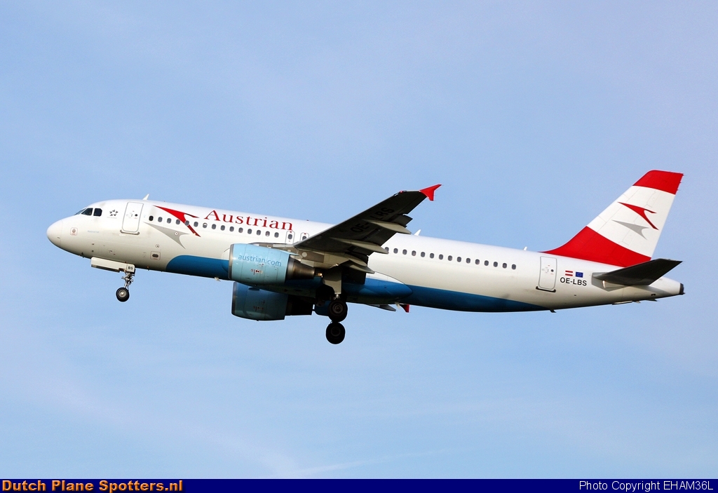 OE-LBS Airbus A320 Austrian Airlines by EHAM36L