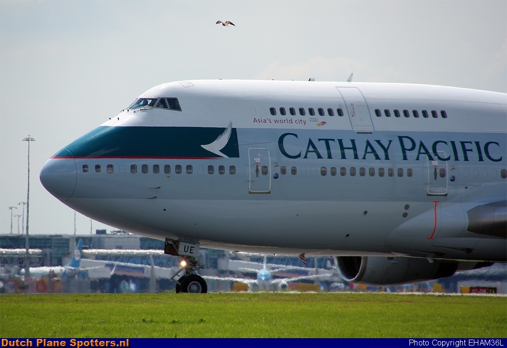 B-HUE Boeing 747-400 Cathay Pacific by EHAM36L