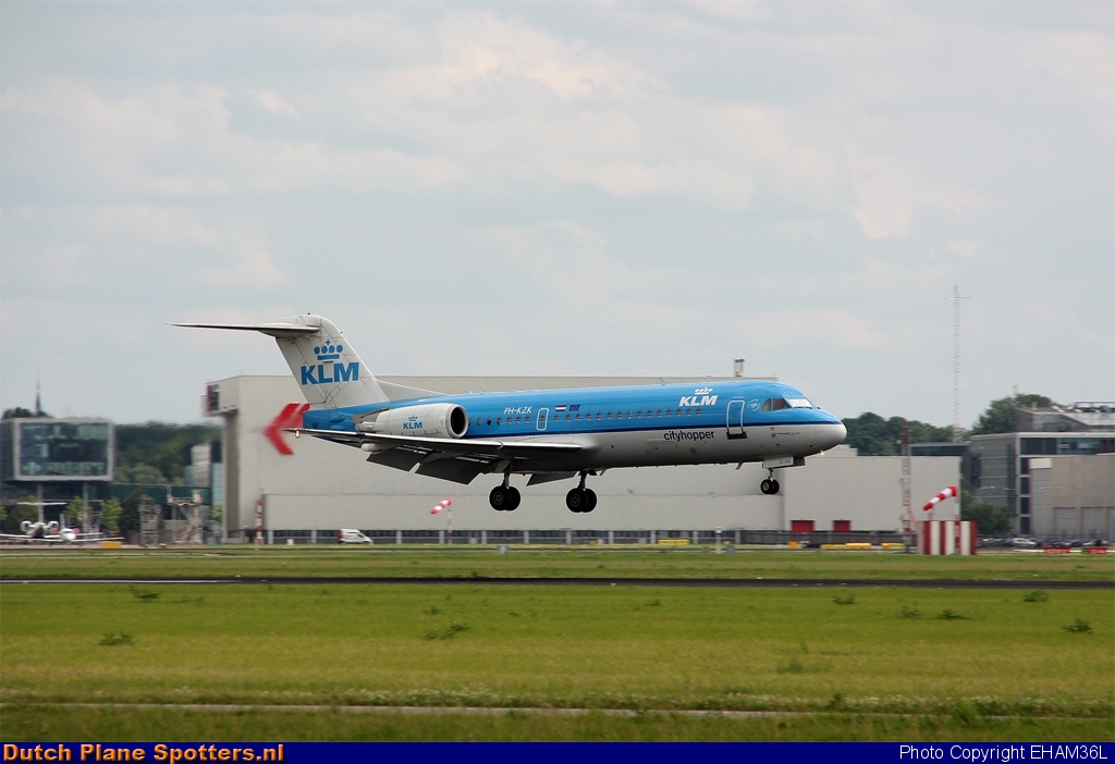PH-KZK Fokker 70 KLM Cityhopper by EHAM36L
