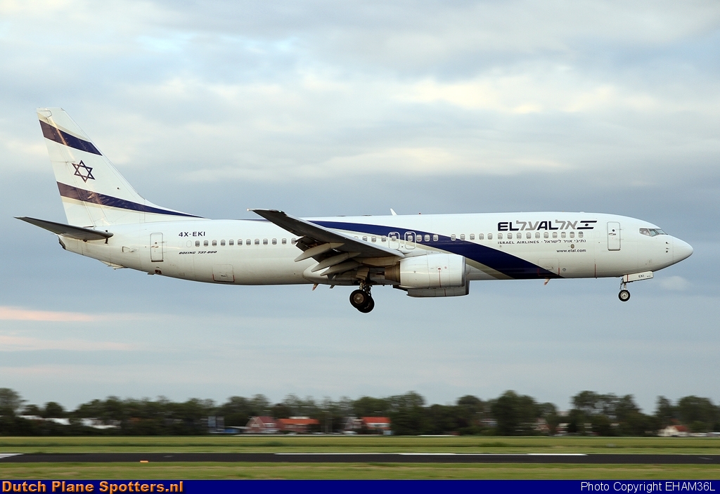 4X-EKI Boeing 737-800 El Al Israel Airlines by EHAM36L