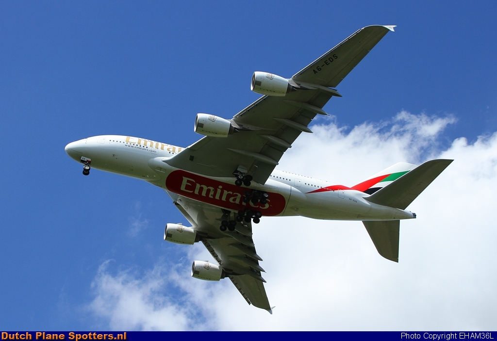 A6-EDS Airbus A380-800 Emirates by EHAM36L