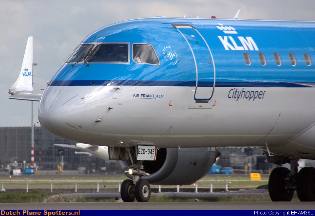 PH-EZO Embraer 190 KLM Cityhopper by EHAM36L