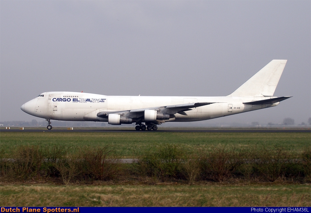 4X-AXK Boeing 747-200 El Al Cargo by EHAM36L