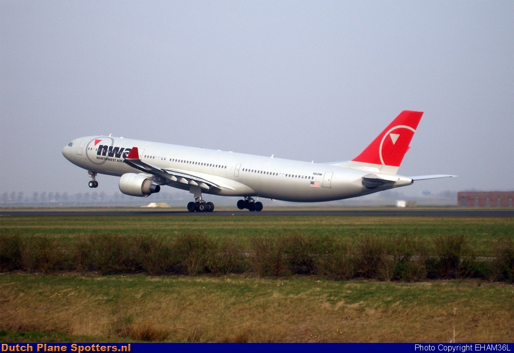 N812NW Airbus A330-300 Northwest Airlines by EHAM36L