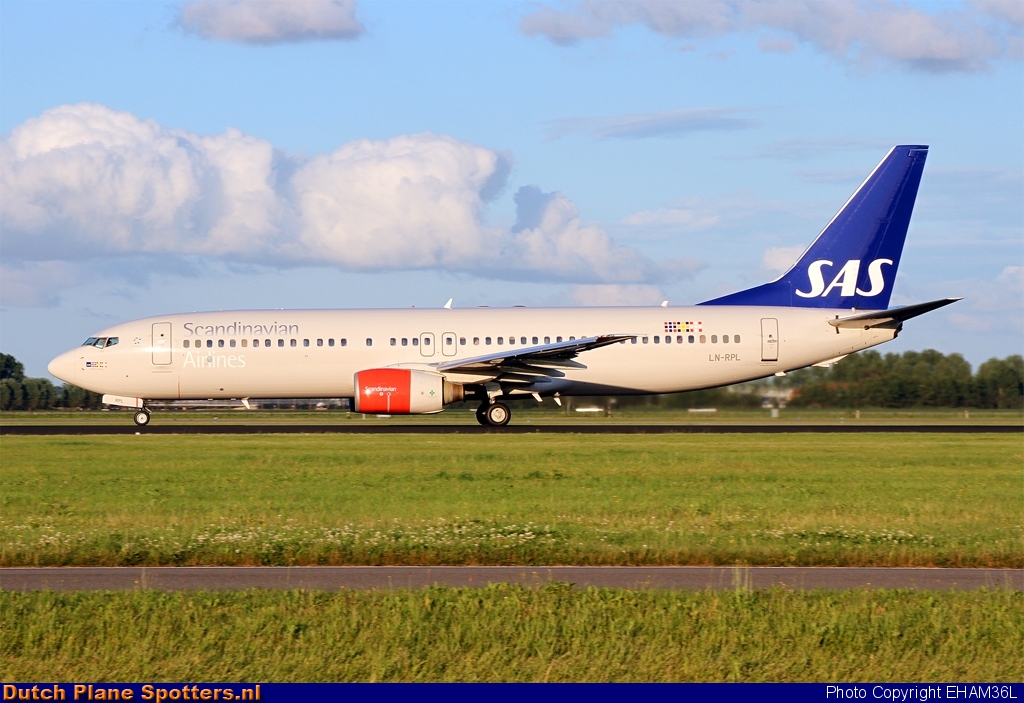 LN-RPL Boeing 737-800 SAS Scandinavian Airlines by EHAM36L