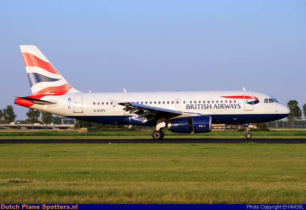 G-EUPV Airbus A319 British Airways by EHAM36L
