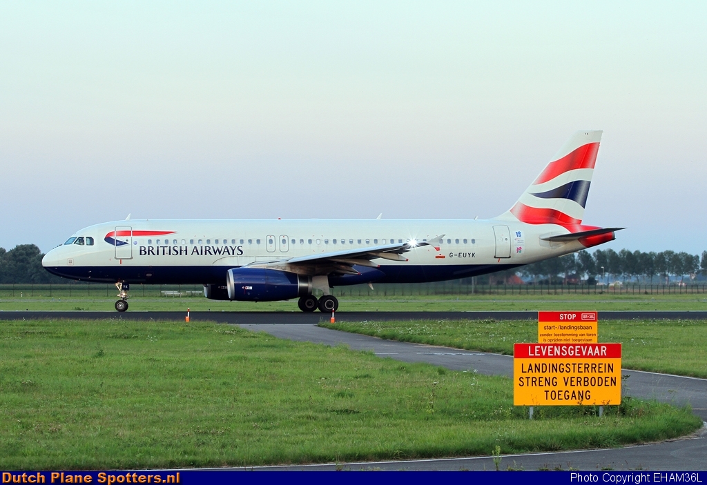 G-EUYK Airbus A320 British Airways by EHAM36L