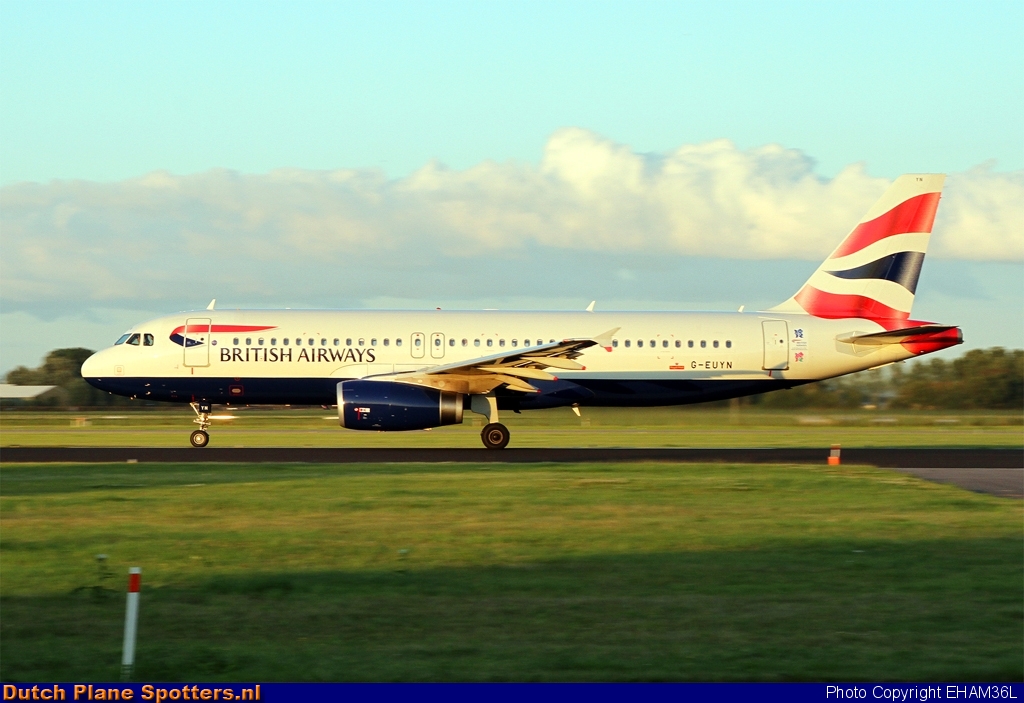 G-EUYN Airbus A320 British Airways by EHAM36L