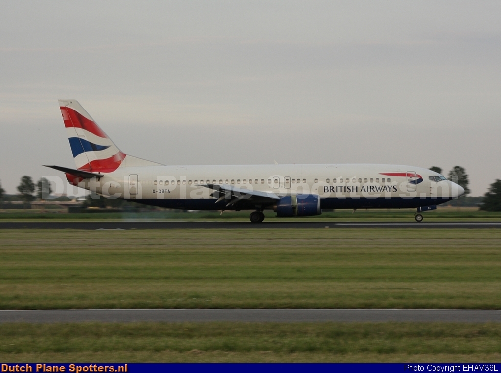 G-GBTA Boeing 737-400 British Airways by EHAM36L