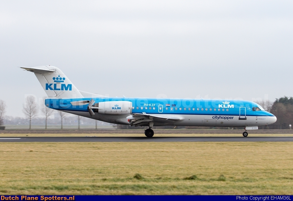 PH-KZF Fokker 70 KLM Cityhopper by EHAM36L
