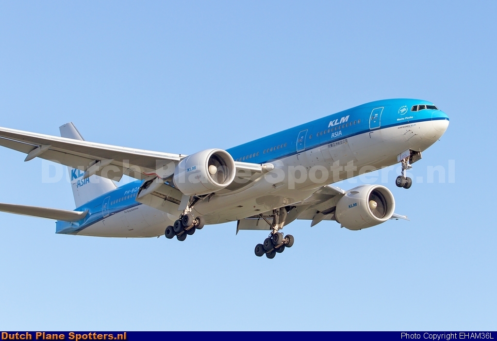 PH-BQM Boeing 777-200 KLM Asia by EHAM36L