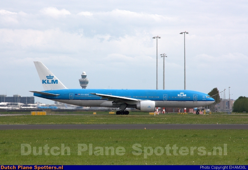 PH-BQB Boeing 777-200 KLM Royal Dutch Airlines by EHAM36L