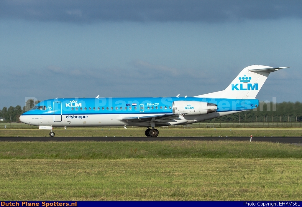 PH-KZF Fokker 70 KLM Cityhopper by EHAM36L