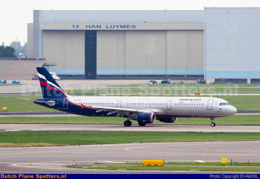 VP-BQS Airbus A321 Aeroflot - Russian Airlines by EHAM36L