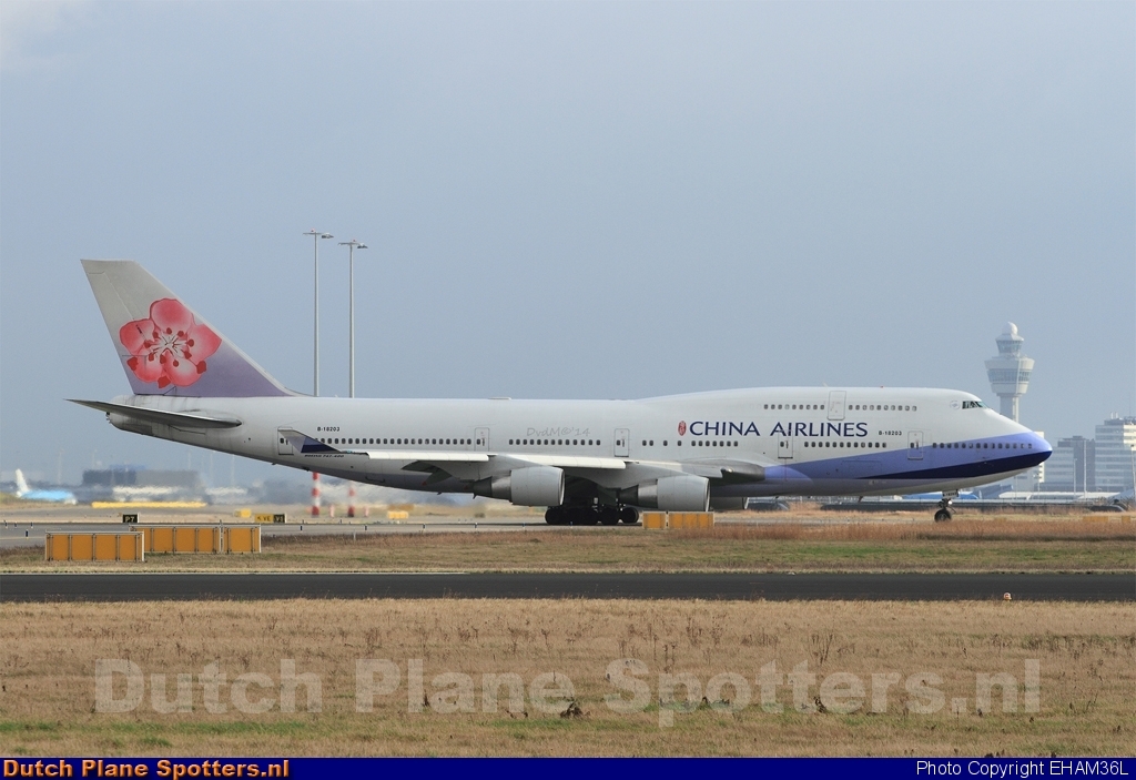 B-18203 Boeing 747-400 China Airlines by EHAM36L