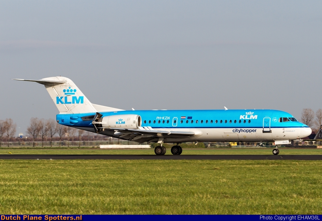 PH-KZN Fokker 70 KLM Cityhopper by EHAM36L