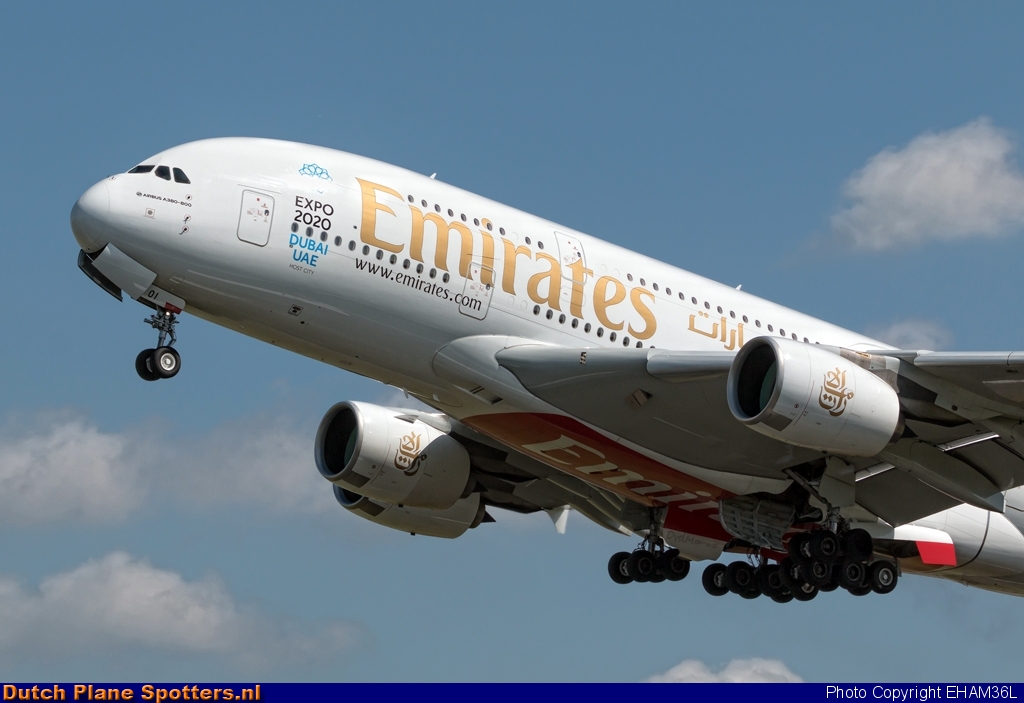 A6-EOI Airbus A380-800 Emirates by EHAM36L