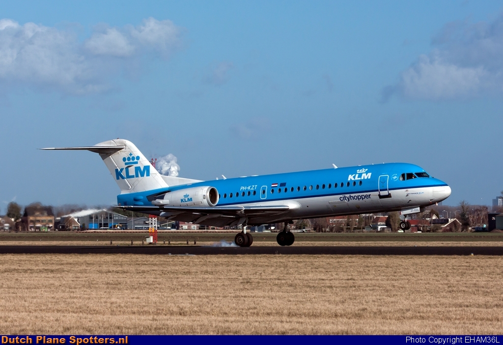 PH-KZT Fokker 70 KLM Cityhopper by EHAM36L