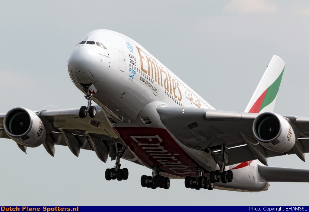 A6-EOJ Airbus A380-800 Emirates by EHAM36L