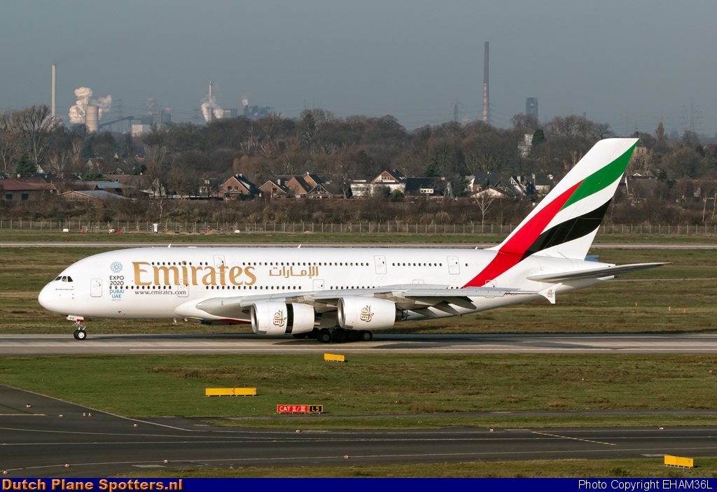A6-EOO Airbus A380-800 Emirates by EHAM36L